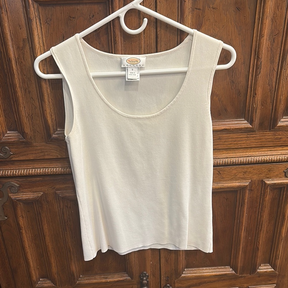 Classic Ivory Sleeveless Top